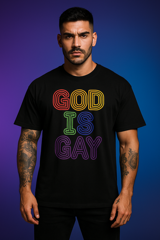 🖤 God Is Gxy – Tee Oversize Negra